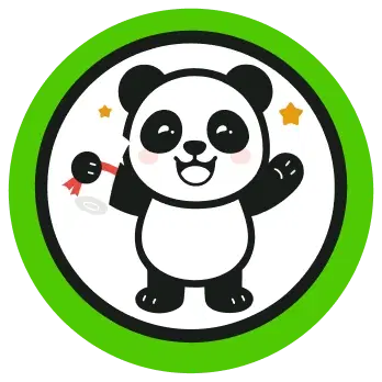 Xiao Fu the panda celebrating